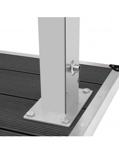 Doccia da Esterno con Piatto in WPC Acciaio Inossidabile