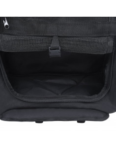 Trolley Trasportino per Animali Pieghevole Multifunzione Nero