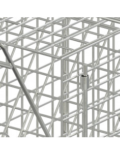 Trappola per Animali 64,5x25x26,5 cm in Ferro Zincato