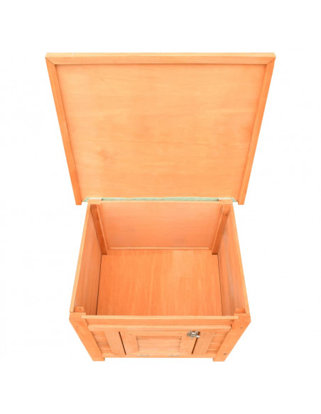 Cuccia per Gatti in Legno di Pino e Abete 50x46x43,5 cm