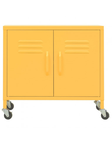 Armadietto Giallo Senape 60x35x56 cm in Acciaio