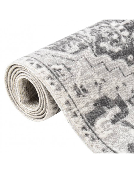 Tappeto da Esterni a Tessitura Piatta 115x170 cm Grigio Chiaro