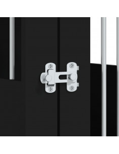 Gabbia Cani Arredamento Nera 64,5x80x71cm Legno Multistrato