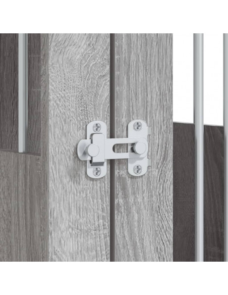Gabbia Cani Arredamento Grigio Sonoma 64,5x80x71cm Multistrato