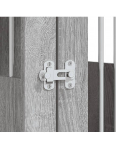 Gabbia Cani da Arredamento Grigio Sonoma 45x62x59cm Multistrato