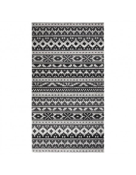 Tappeto da Esterni a Tessitura Piatta 115x170 cm Grigio Scuro