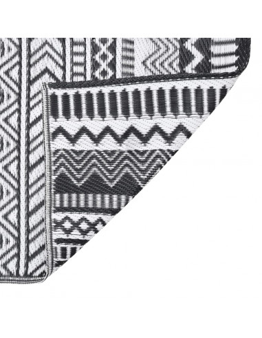 Tappeto da Esterni Nero 190x290 cm in PP