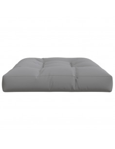 Cuscino per Pallet 120 x 80 x 12 cm Grigio in Tessuto