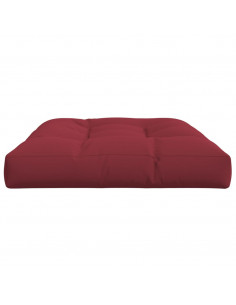 Cuscino per Pallet 120 x 80 x 12 cm Rosso Vino in Tessuto