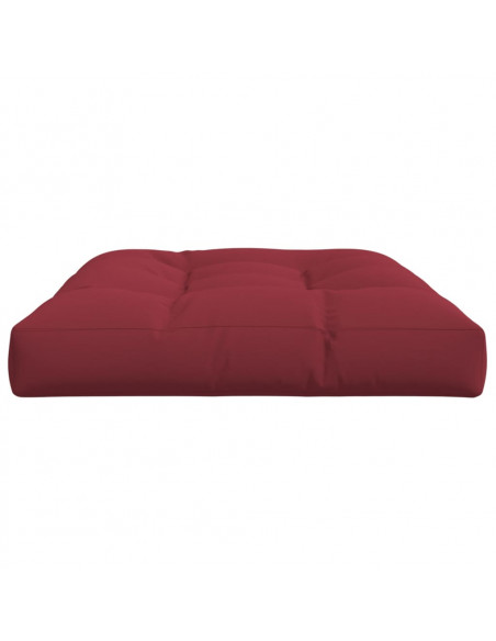 Cuscino per Pallet 120 x 80 x 12 cm Rosso Vino in Tessuto
