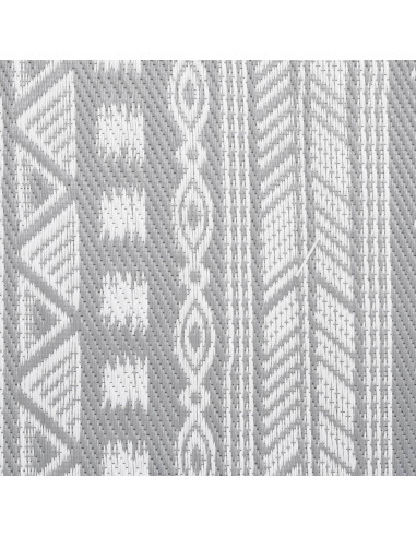 Tappeto da Esterno Grigio 190x290 cm in PP