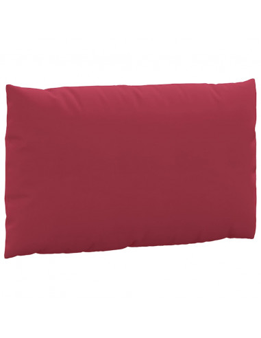Cuscini per Pallet 2 pz Rosso Vino in Tessuto Oxford