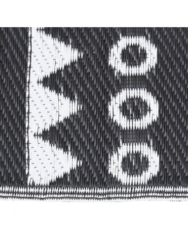 Tappeto da Esterni Nero 190x290 cm in PP