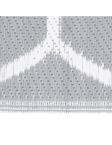 Tappeto da Esterno Grigio 140x200 cm in PP
