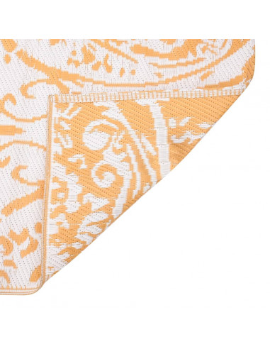 Tappeto da Esterno Giallo 140x200 cm in PP