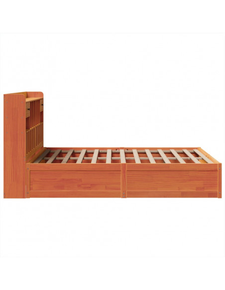 Giroletto senza Materasso Marrone Cera 160x200 cm Legno di Pino
