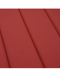 Cuscino per Lettino Rosso 186x58x3 cm in Tessuto Oxford