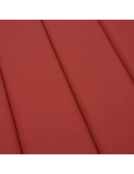 Cuscino per Lettino Rosso 186x58x3 cm in Tessuto Oxford