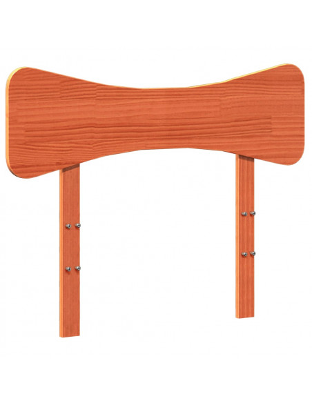 Giroletto senza Materasso Marrone Cera 90x200 cm Massello Pino
