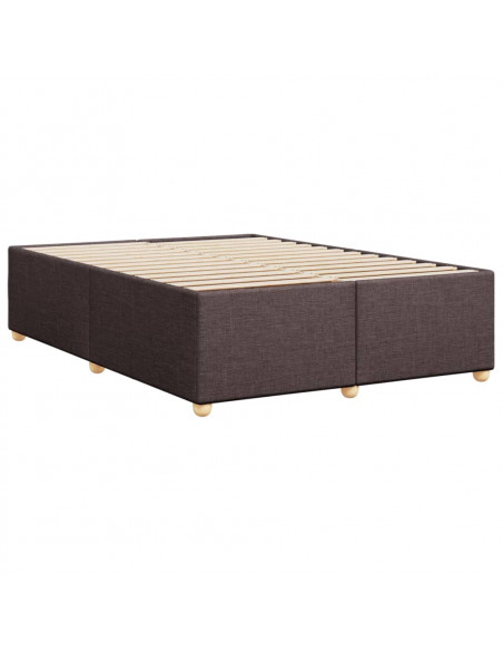 Giroletto senza Materasso Marrone Scuro 140x190 cm Tessuto