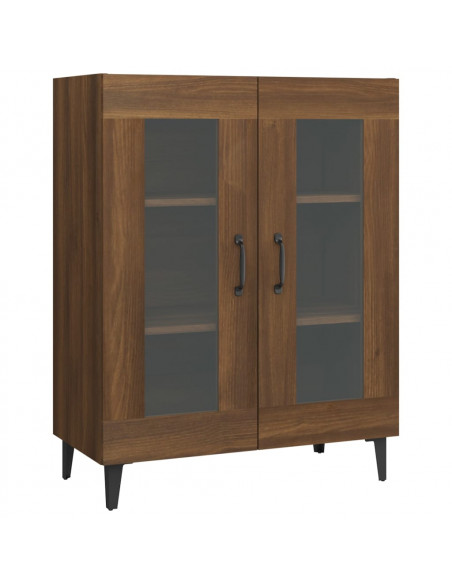 Credenza Rovere Marrone 69,5x34x90 cm in Legno Multistrato