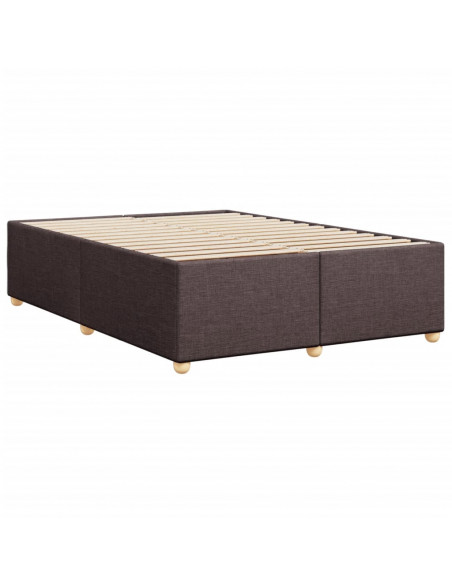 Giroletto senza Materasso Marrone Scuro 140x200 cm Tessuto