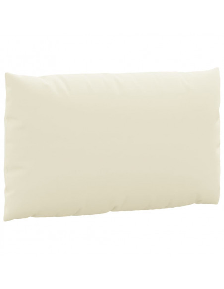 Cuscini per Pallet 3 pz Bianco Crema in Tessuto Oxford
