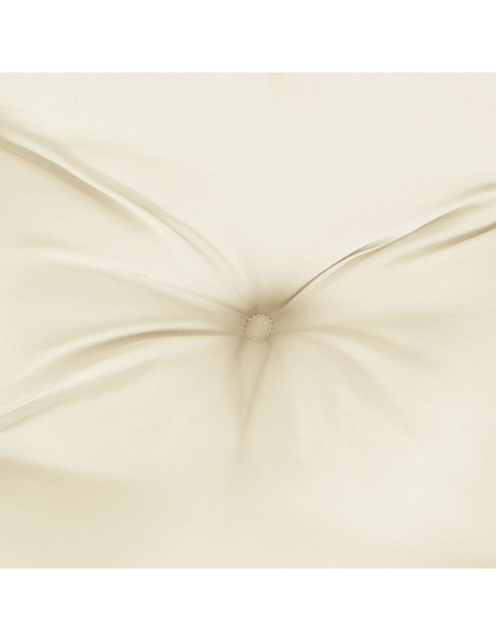 Cuscini Panca Giardino 2pz Bianco Crema 120x50x7 Tessuto Oxford