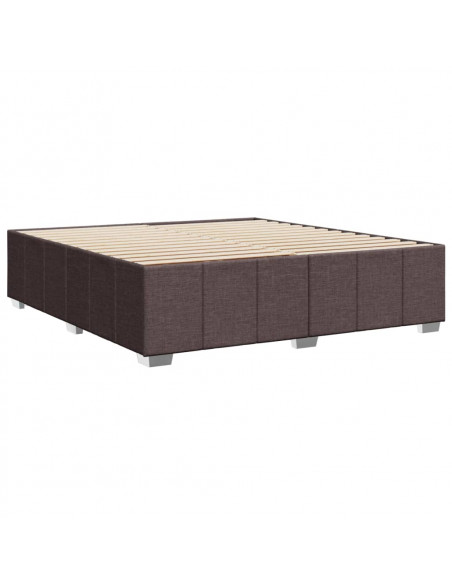 Giroletto senza Materasso Marrone Scuro 180x200 cm Tessuto