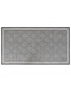 Tappeto da Esterno Grigio e Bianco 80x150 cm Design Reversibile