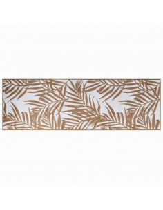 Tappeto da Esterno Marrone e Bianco 80x250 cm Reversibile