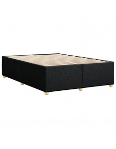 Giroletto senza Materasso Nero 140x190 cm in Tessuto