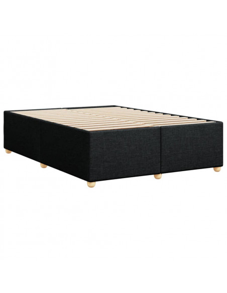 Giroletto senza Materasso Nero 140x190 cm in Tessuto