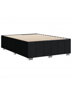 Giroletto senza Materasso Nero 140x190 cm in Tessuto