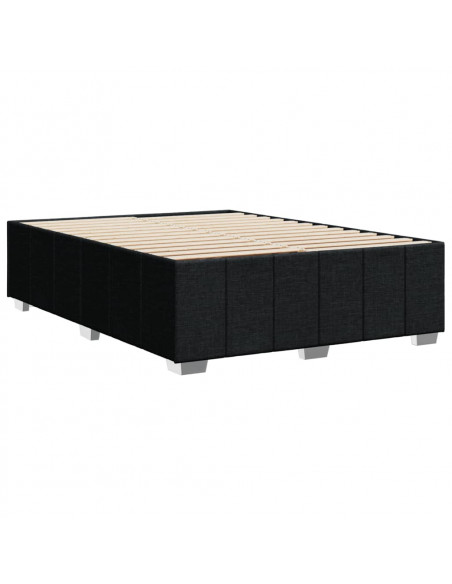 Giroletto senza Materasso Nero 140x190 cm in Tessuto