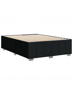 Giroletto senza Materasso Nero 160x200 cm in Tessuto