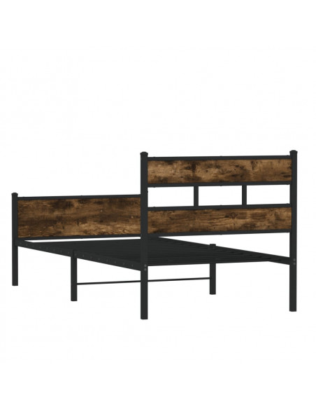 Giroletto senza Materasso Rovere Fumo 100x200 cm in Truciolato