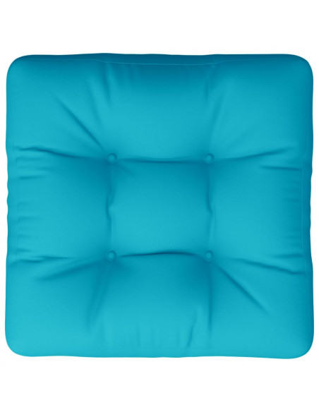Cuscino per Pallet Turchese 60x61,5x10 cm in Tessuto Oxford