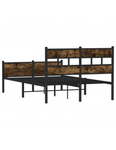 Giroletto senza Materasso Rovere Fumo 120x190 cm in Truciolato