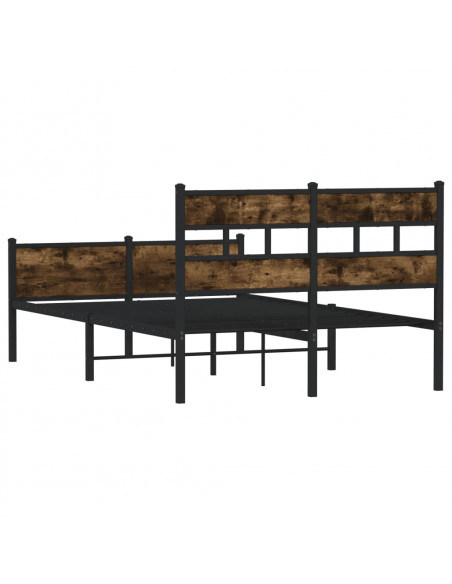 Giroletto senza Materasso Rovere Fumo 120x190 cm in Truciolato