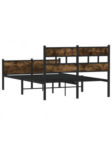 Giroletto senza Materasso Rovere Fumo 120x200 cm in Truciolato