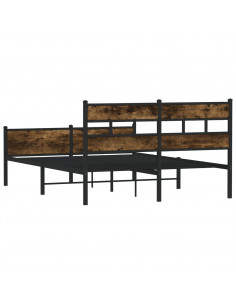 Giroletto senza Materasso Rovere Fumo 140x200 cm in Truciolato