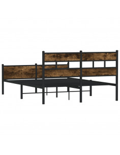 Giroletto senza Materasso Rovere Fumo 150x200 cm in Truciolato