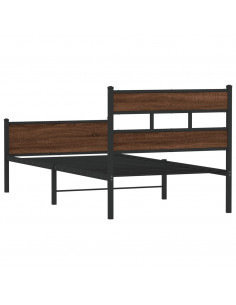 Giroletto senza Materasso Rovere Marrone 100x200 cm Truciolato