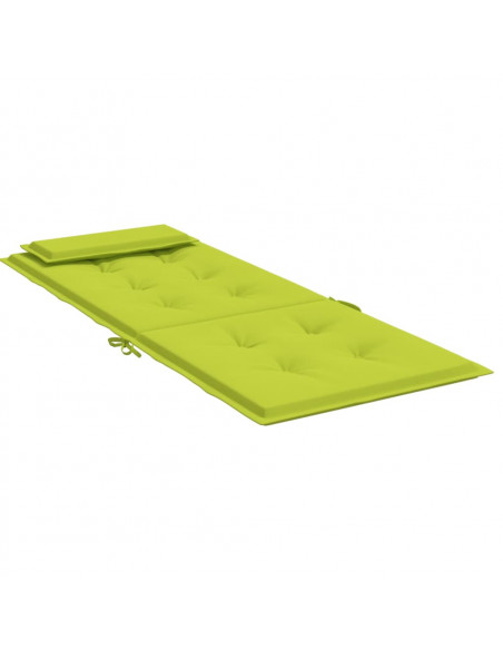 Cuscini Sedia Schienale Alto 4 pz Verde Chiaro Tessuto Oxford