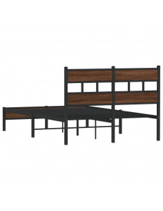 Giroletto senza Materasso Rovere Marrone 120x190 cm Truciolato