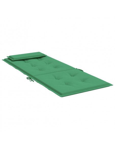 Cuscini per Sedia con Schienale Alto 6 pz Verde Tessuto Oxford
