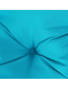 Cuscini per Panca da Giardino 2 pz Turchese 120x50x7 cm Tessuto