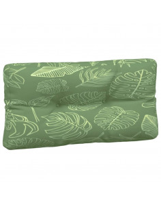 Cuscini per Pallet 5 pz con Motivo a Foglie in Tessuto