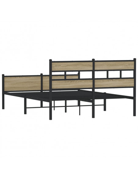 Giroletto senza Materasso Rovere Sonoma 137x190cm in Truciolato